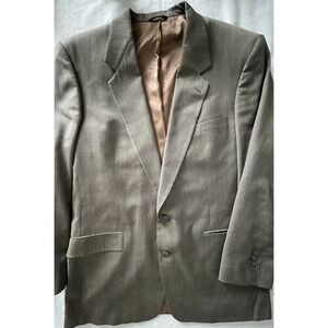 Austin Reed Jacket Men's 46L Brown/blue Wool 2 Button Sports Coat Blazer **Read